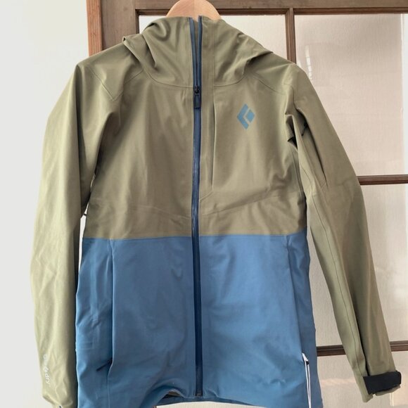 Black Diamond Women's XS Recon Stretch Shell (Crag Green-Creek Blue)